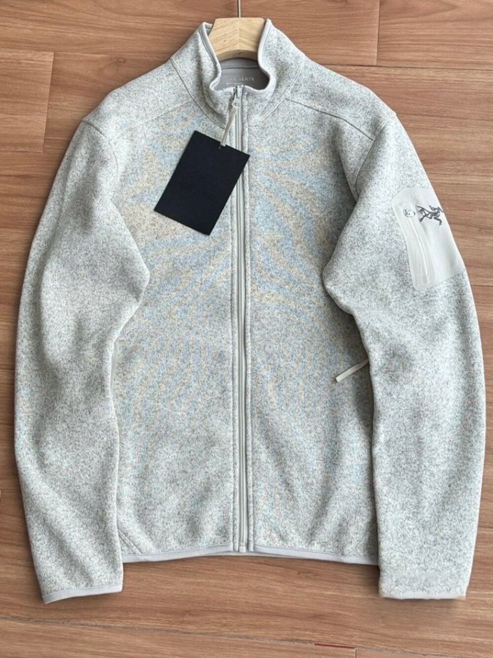 Arcteryx COVERT CARDIGAN Solid Color Stand Collar Zipper Fleece Jacket for Men